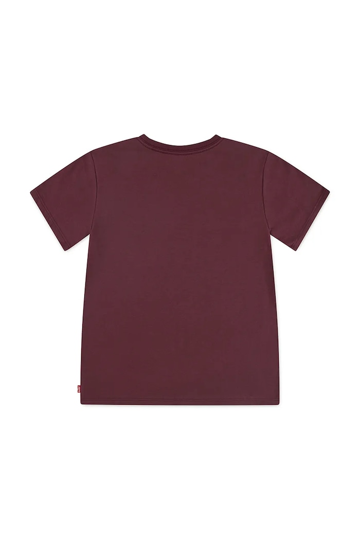 Dětské tričko Levi's LVG BATWING CHEST HIT TEE 3EK826 burgundské SS26