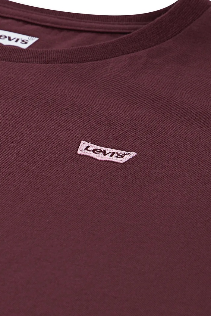 DÍVKA Dětské tričko Levi's LVG BATWING CHEST HIT TEE 3EK826 burgundské