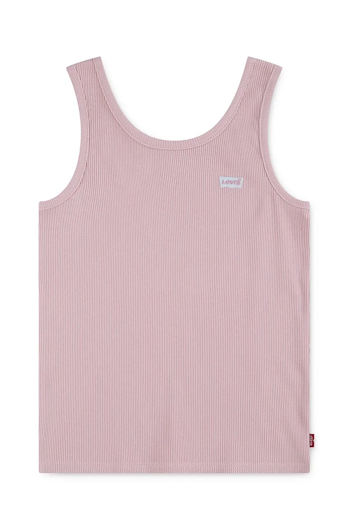 Detský top Levi's LVG MEET AND GREET RIBBED TANK 4EK116 ružová SS26