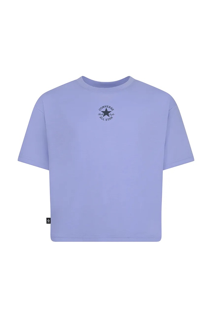 Converse t-shirt bawełniany dziecięcy bawełna fioletowy 4CD915
