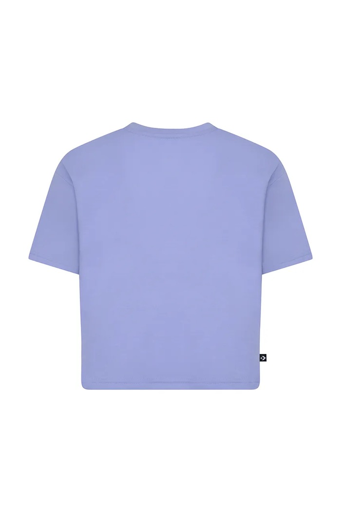 Converse t-shirt bawełniany dziecięcy 4CD915 fioletowy SS26