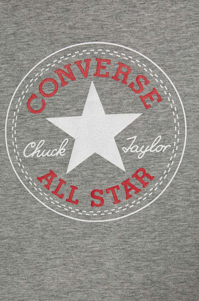 Lány Converse gyerek pamut póló 468992 szürke