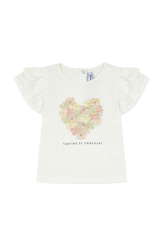 Tartine et Chocolat t-shirt niemowlęcy TY10011.60.74 beżowy SS24
