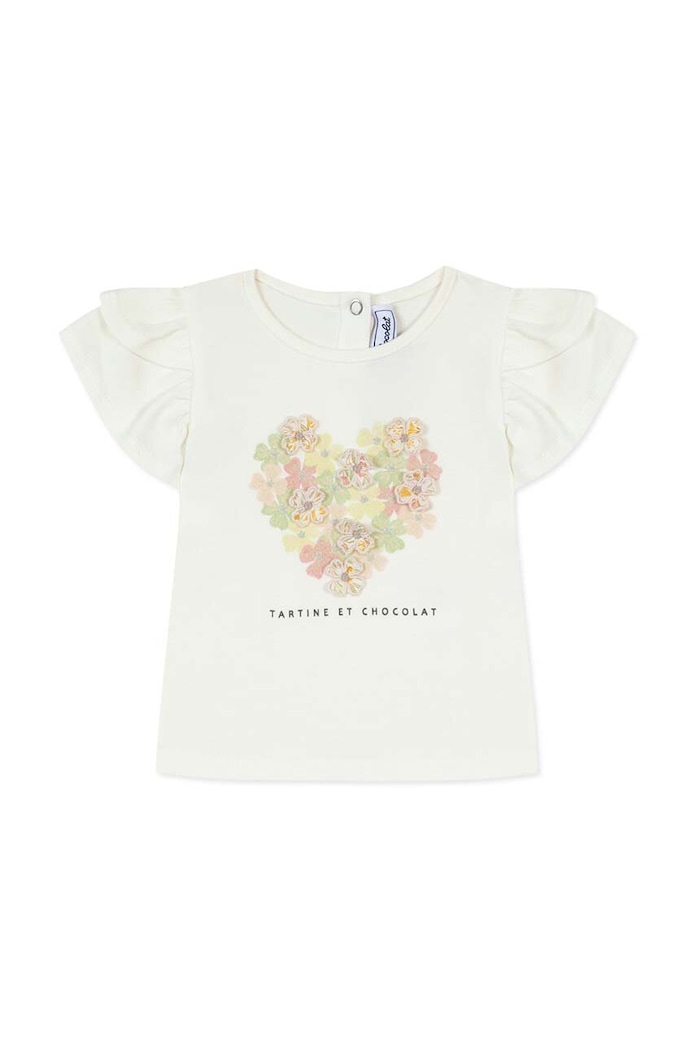 Tartine et Chocolat t-shirt niemowlęcy TY10011.60.74 beżowy SS24