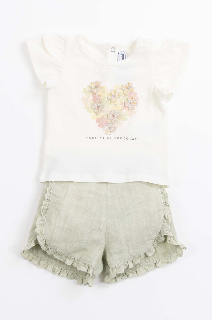 Tartine et Chocolat t-shirt niemowlęcy TY10011.60.74 beżowy