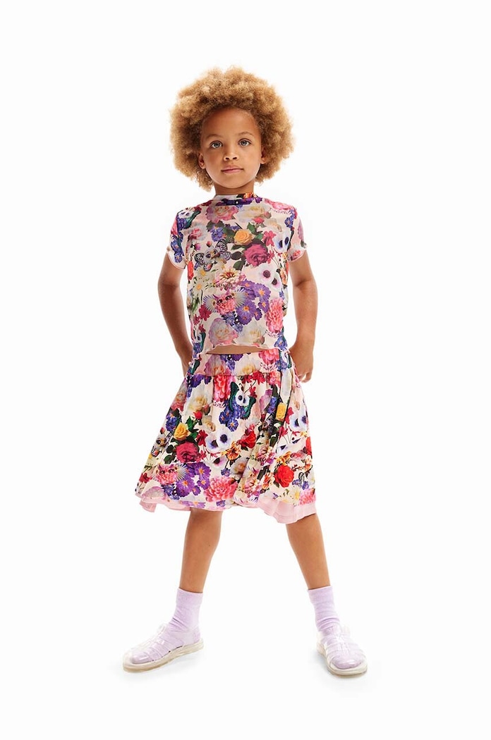 Desigual t-shirt bawełniany dziecięcy 24SGTK04