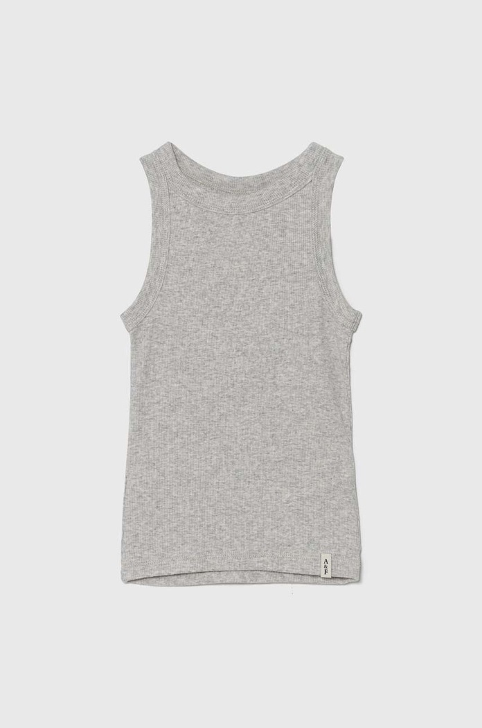 Abercrombie & Fitch top dziecięcy z elastanem szary KI239.4046