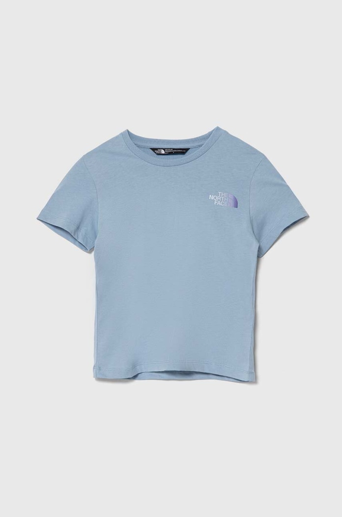 The North Face gyerek pamut póló RELAXED GRAPHIC TEE 2 pamut türkiz NF0A87V8