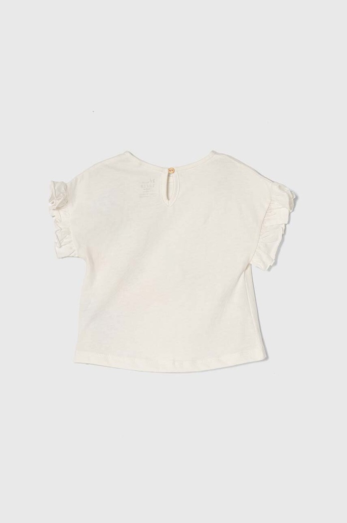 zippy t-shirt bawełniany niemowlęcy 3105930701 biały SS24
