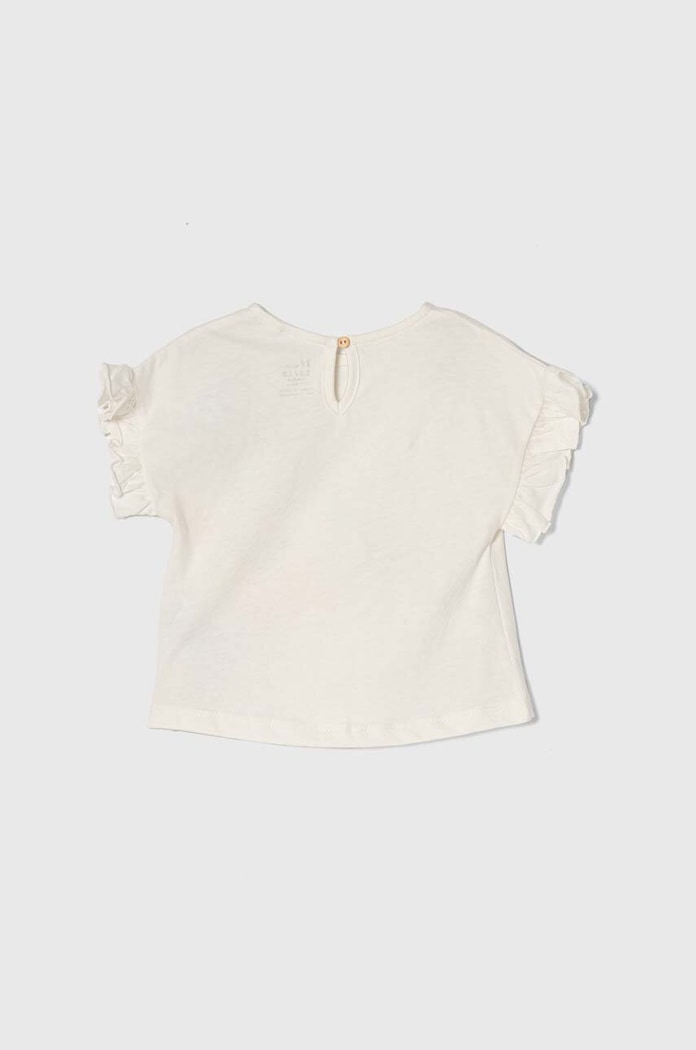 zippy t-shirt bawełniany niemowlęcy 3105930701 biały SS24