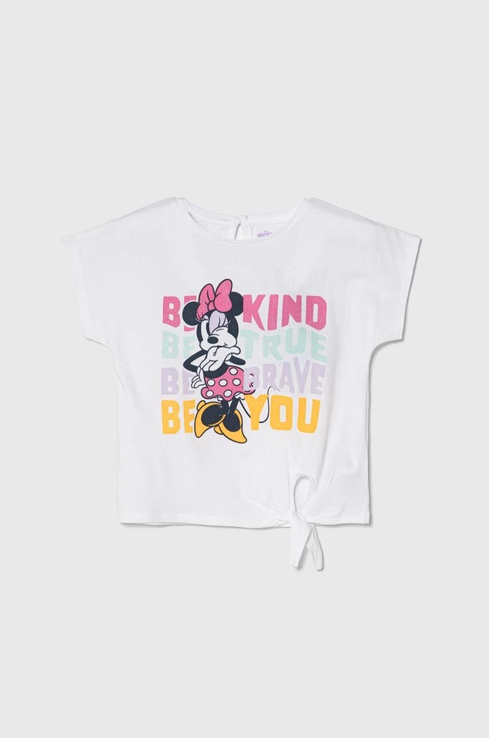 Dječja pamučna majica kratkih rukava zippy x Disney pamuk bijela 3105978101