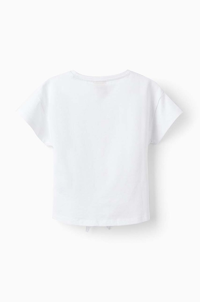 zippy t-shirt bawełniany dziecięcy 3105980101 biały SS24