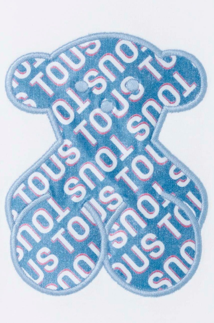 Lány Tous gyerek pamut póló Logo.2002 kék