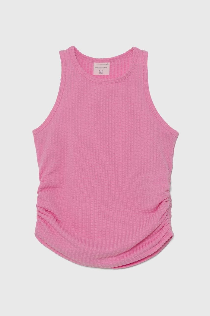 Παιδικό top Abercrombie & Fitch με ελαστάν ροζ KI239.4072