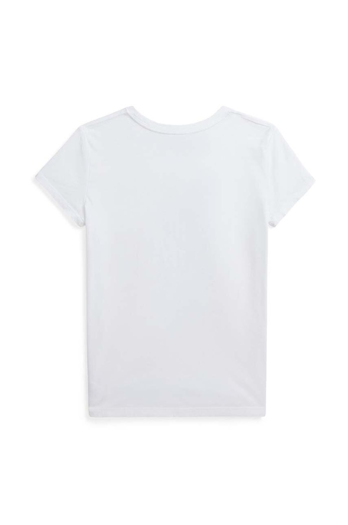 Polo Ralph Lauren t-shirt bawełniany dziecięcy 313942856001 biały AW25