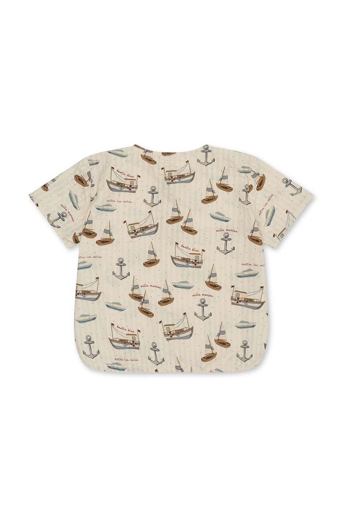 Konges Sløjd t-shirt bawełniany dziecięcy KS100053 beżowy SS24