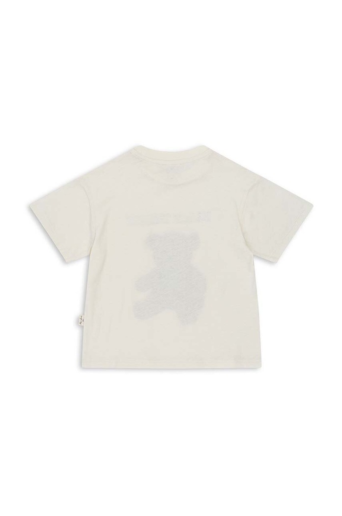 Chłopiec Konges Sløjd t-shirt z domieszką lnu KS100870 beżowy