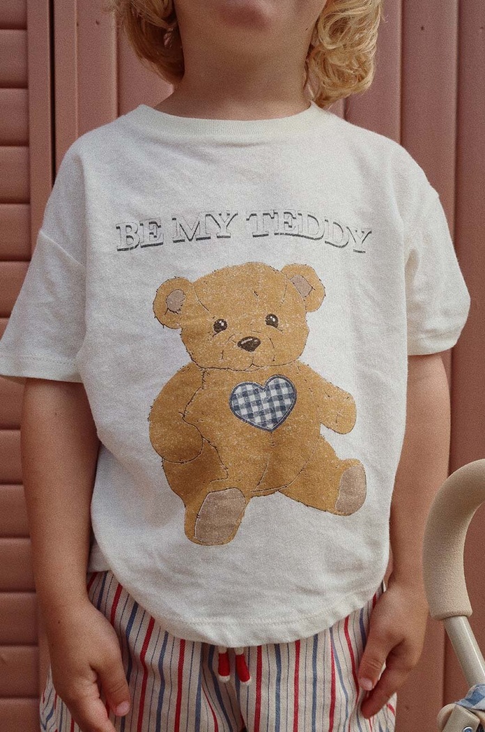 Konges Sløjd t-shirt z domieszką lnu KS100870