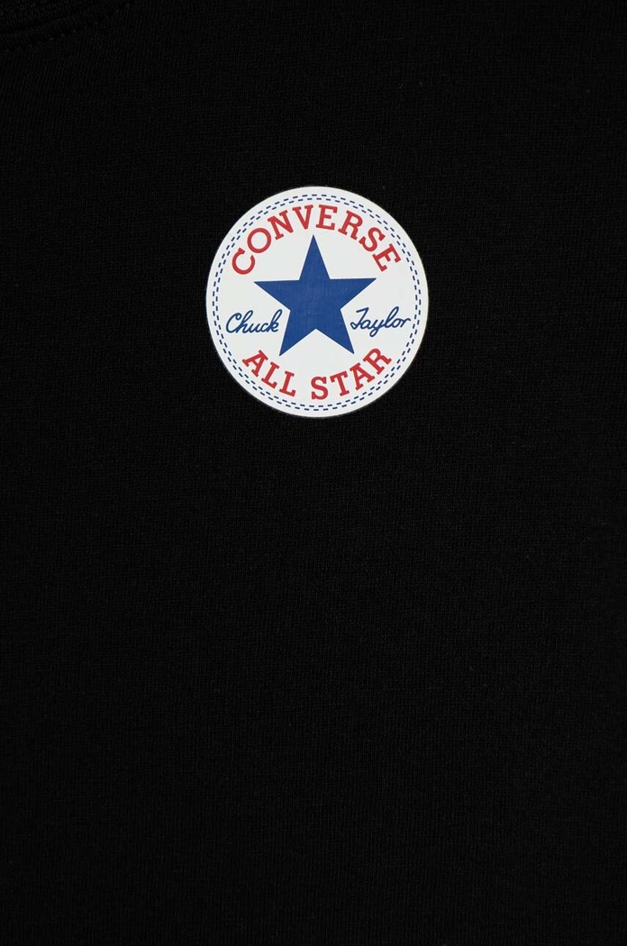 Dječaci Dječja pamučna majica kratkih rukava Converse 8C9506 crna