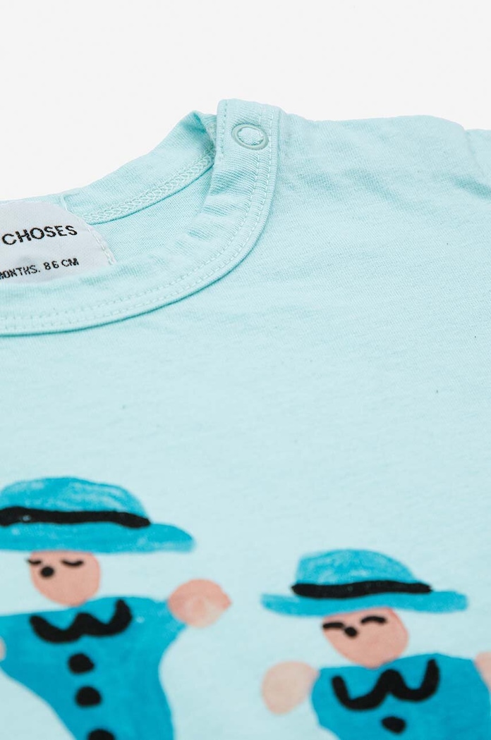 BIMBA Bobo Choses maglietta in cotone neonati 124AB005 blu