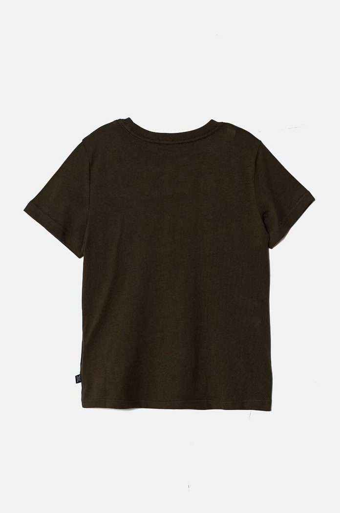 Detské bavlnené tričko Puma ESS Small Logo Tee B 586961 zelená AW24