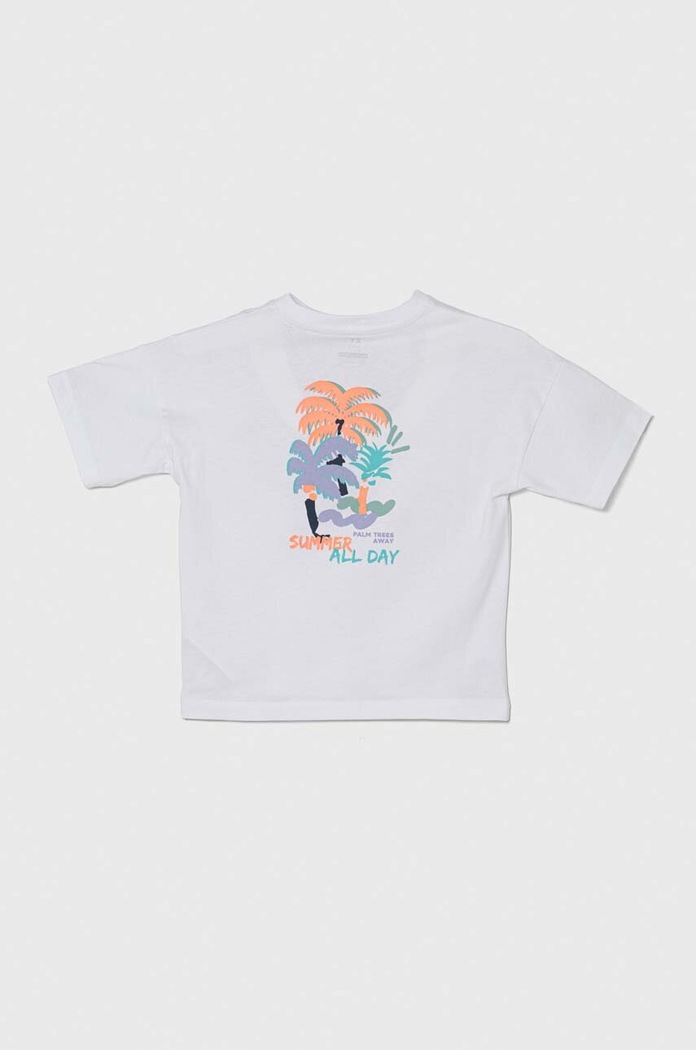 zippy t-shirt bawełniany dziecięcy 3105927202 biały SS24