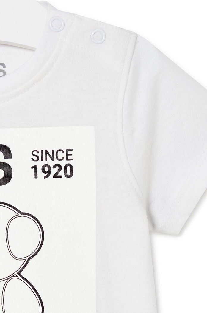 Chłopiec Tous t-shirt bawełniany dziecięcy Casual.2013 biały