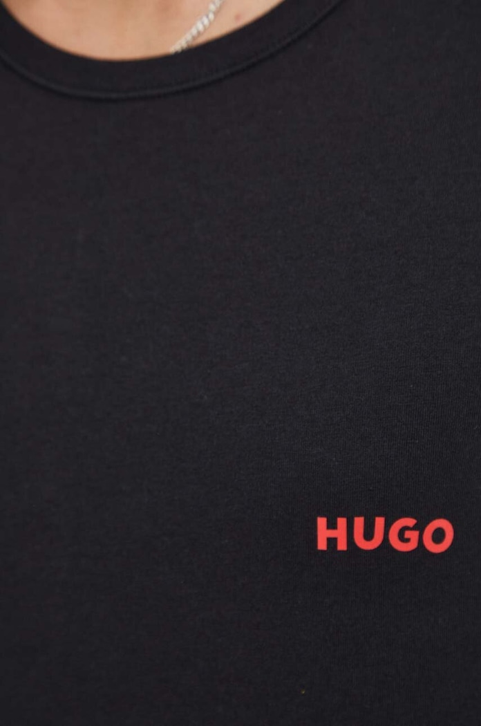 HUGO pamut póló 3 db 50493972 fekete