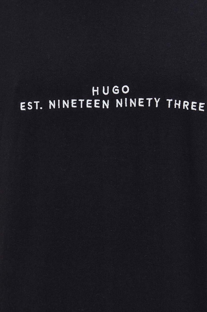HUGO t-shirt bawełniany czarny 50504718