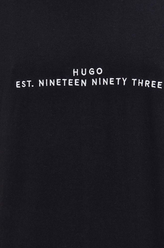 HUGO t-shirt bawełniany czarny 50504718