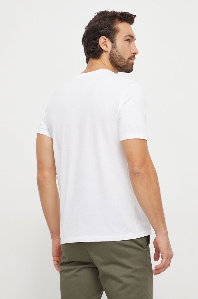 HUGO t-shirt bawełniany 50506996 biały SS24