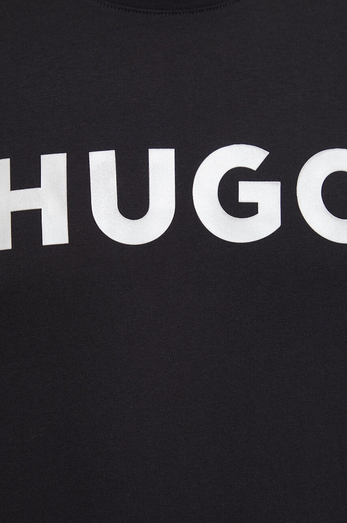 Bavlněné tričko HUGO černá 50506996