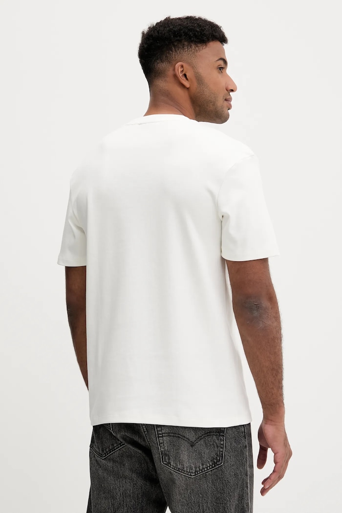Îmbrăcăminte HUGO tricou pentru bărbați din bumbac Dalile 50505201 bej