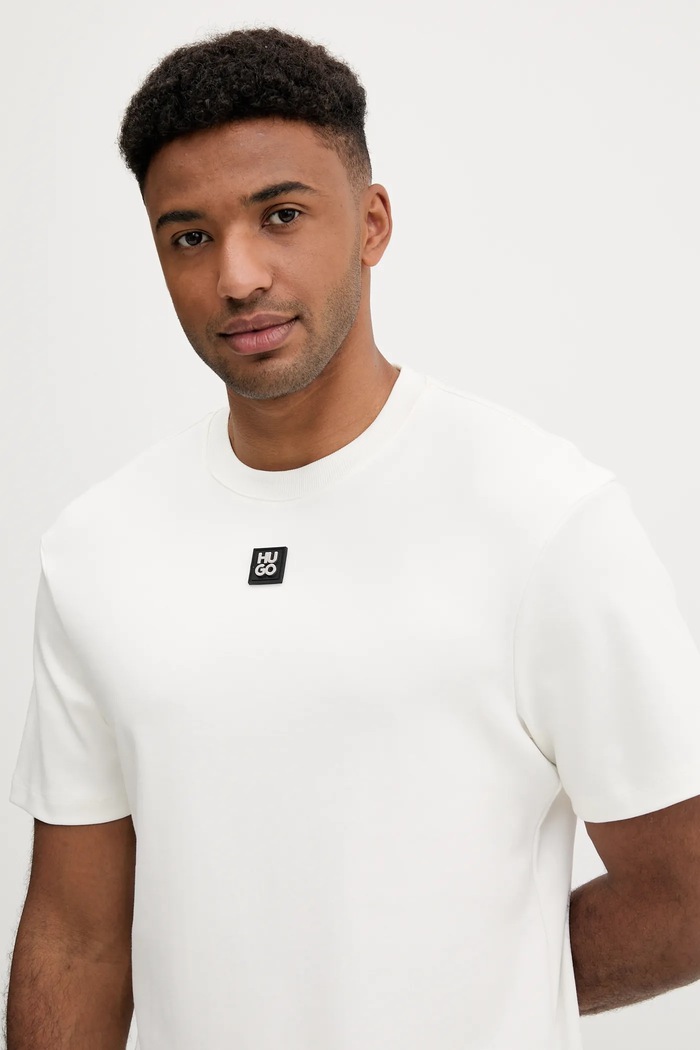 HUGO tricou pentru bărbați din bumbac Dalile bej 50505201
