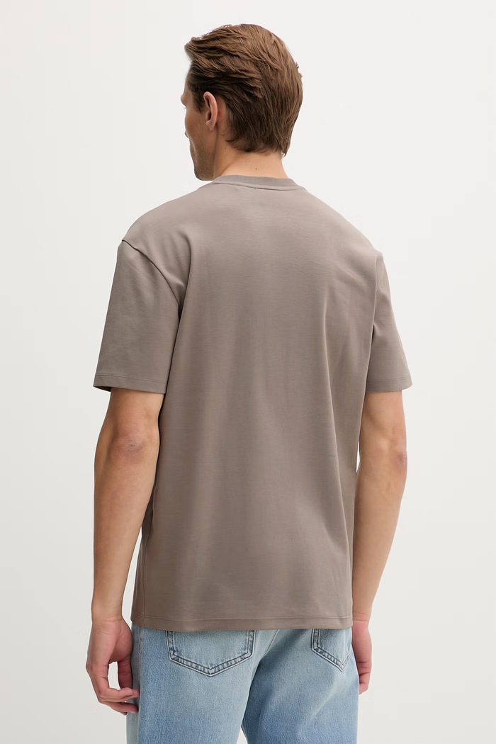Îmbrăcăminte HUGO tricou pentru bărbați din bumbac Dalile 50505201 bej