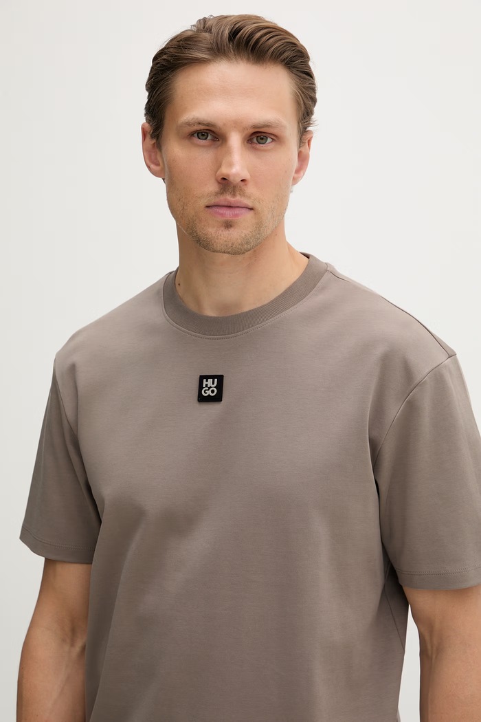 HUGO tricou pentru bărbați din bumbac Dalile bej 50505201