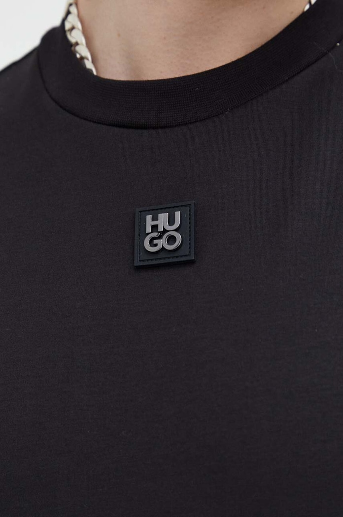 HUGO тениска мъжка от памук Dalile 50505201 черен