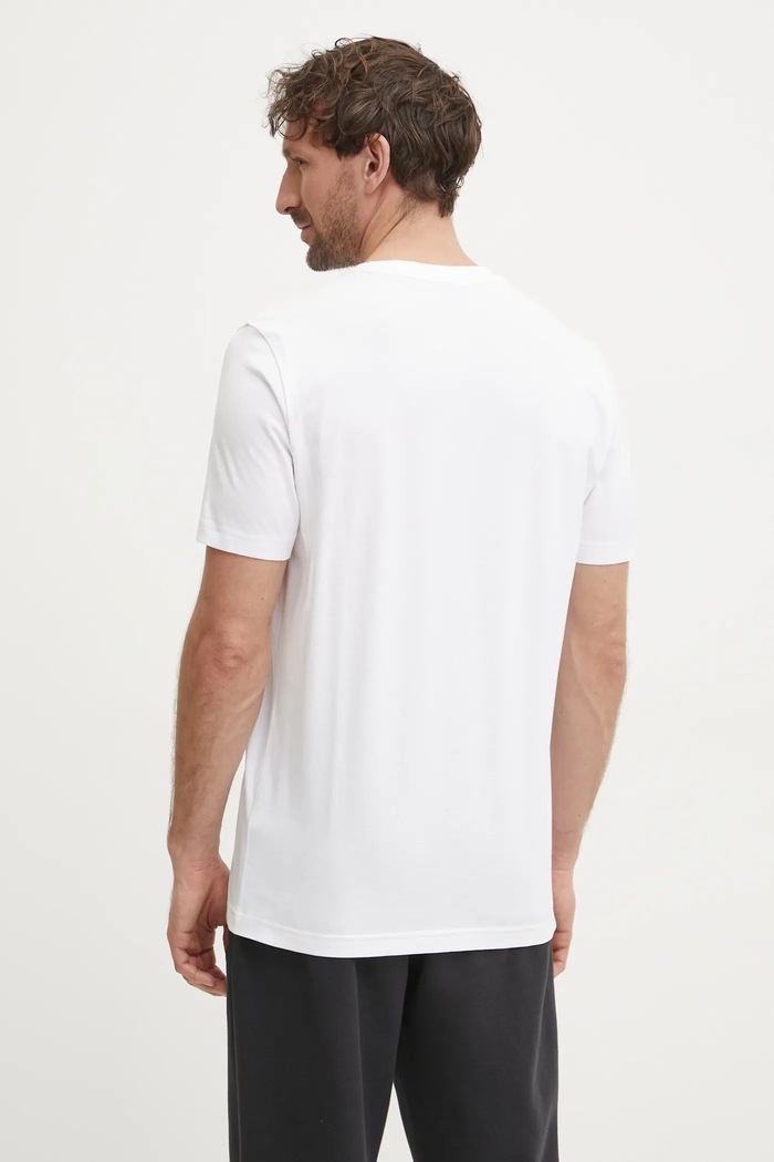 Odzież BOSS Green T-shirt męski bawełniany z elastanem Tee 50506373 biały
