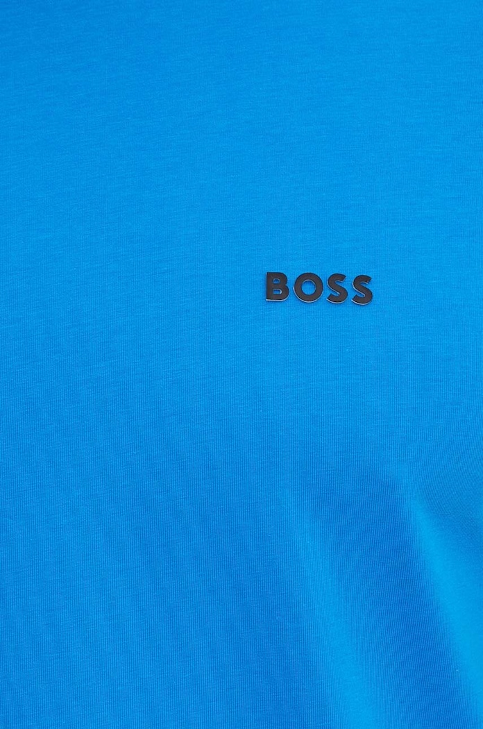 BOSS Green tričko pánské bavlněné s elastanem Tee modrá 50506373