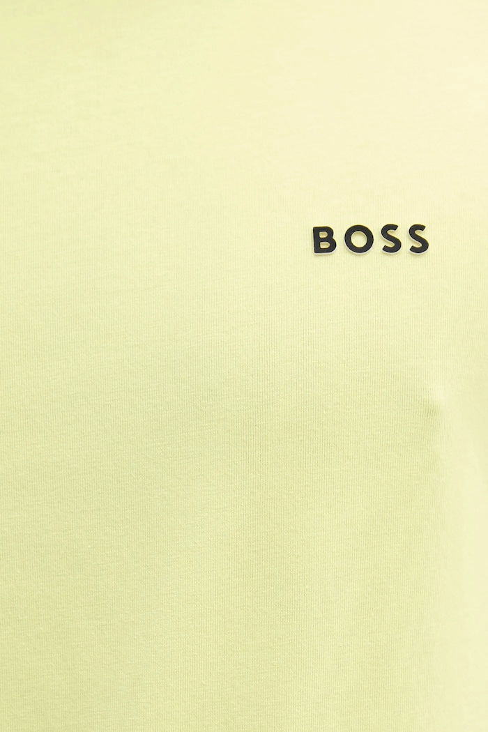 BOSS Green kratka majica moška bombažna z elastanom Tee zelena 50506373
