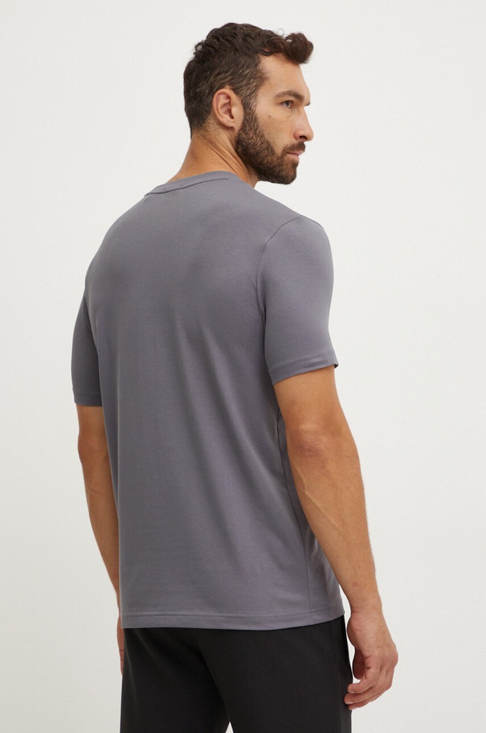 BOSS Green tričko pánské bavlněné s elastanem Tee 50506373 šedá AA00