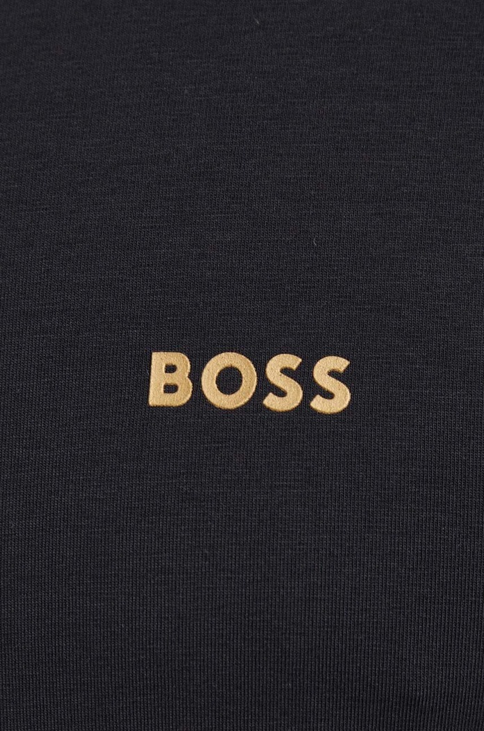 BOSS Green kratka majica moška bombažna z elastanom Tee črna 50506373