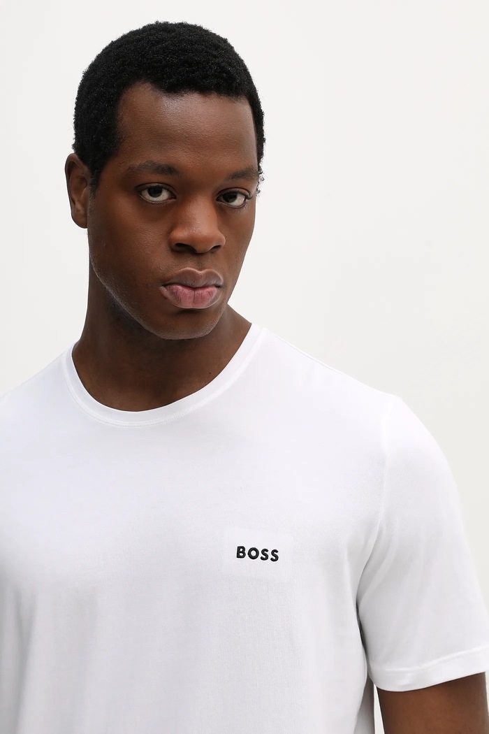 BOSS loungewear kratka majica moška bombažna z elastanom Mix&Match T-Shirt R bela 50515312