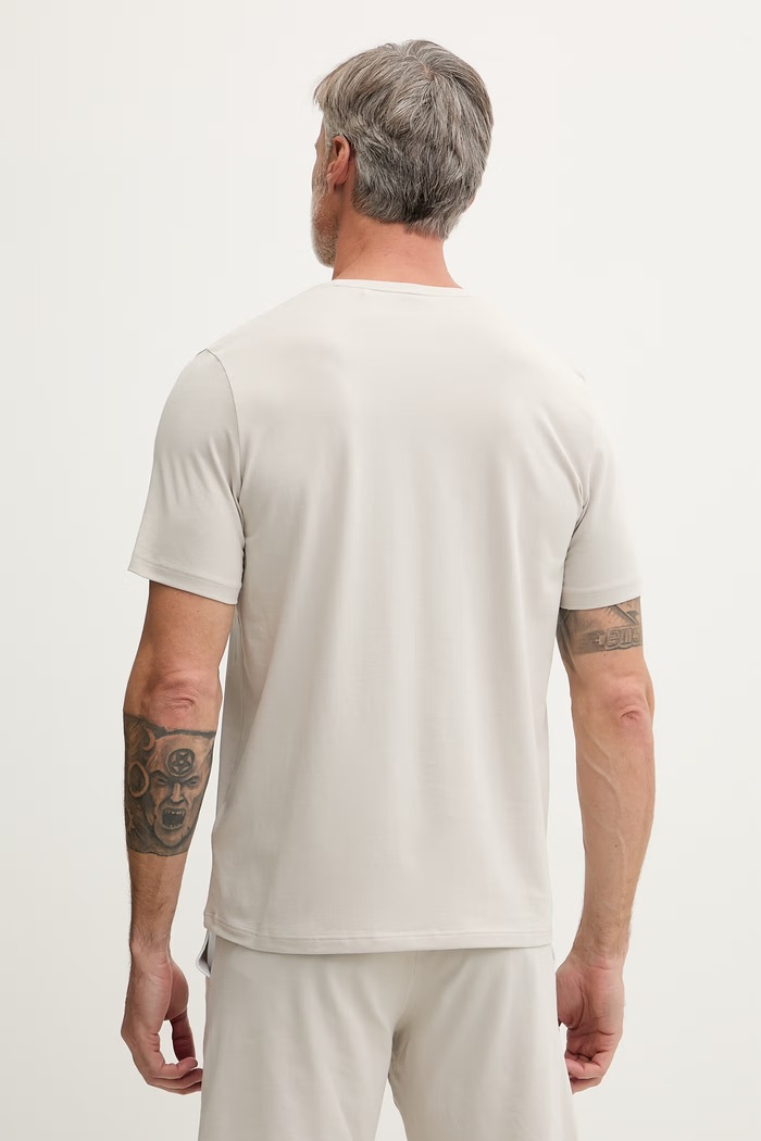 Oblečenie BOSS Lounge tričko pánske bavlnené s elastanom Mix&Match T-Shirt R 50515312 béžová