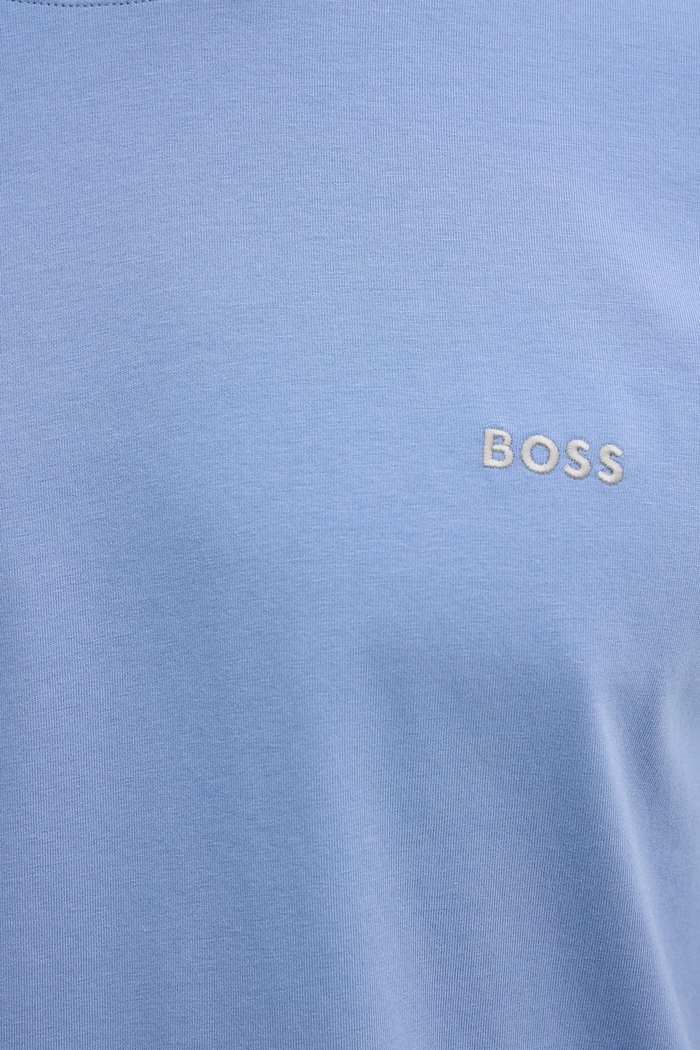 BOSS lounge tričko pánske bavlnené s elastanom Mix&Match T-Shirt R 50515312 modrá