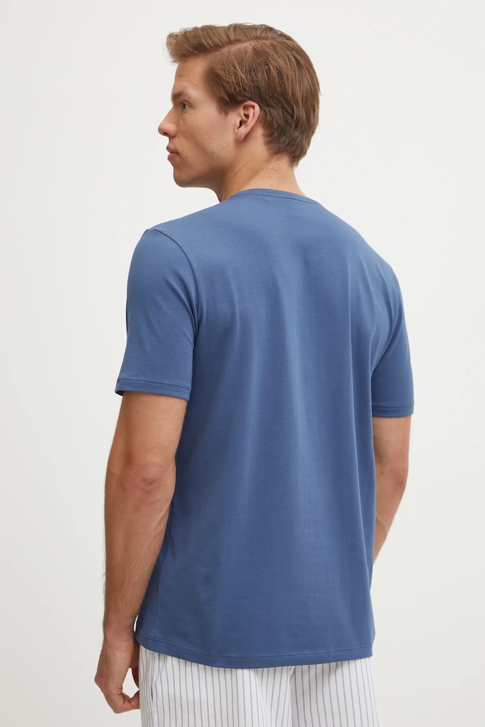 BOSS Maglietta loungewear da uomo in cotone con elastan Mix&Match T-Shirt R 50515312 violetto SS26