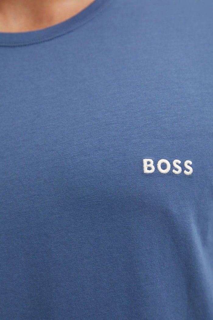 BOSS Maglietta loungewear da uomo in cotone con elastan Mix&Match T-Shirt R violetto 50515312