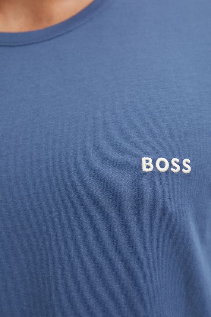 BOSS Maglietta loungewear da uomo in cotone con elastan Mix&Match T-Shirt R violetto 50515312