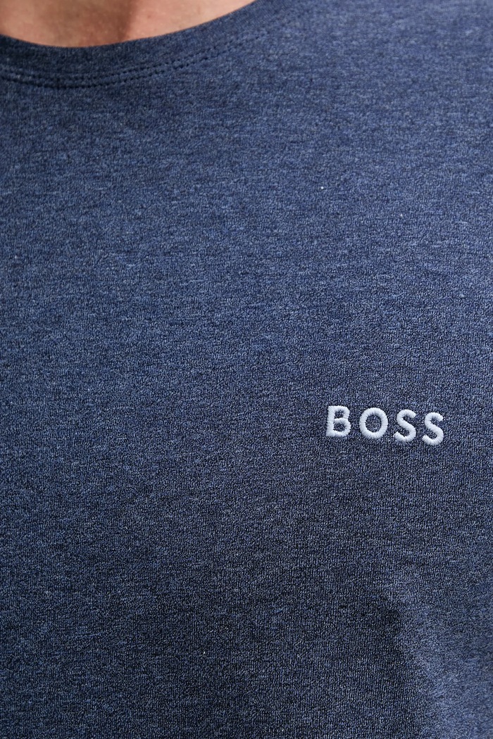 BOSS lounge tričko pánske bavlnené s elastanom Mix&Match T-Shirt R tmavomodrá 50515312