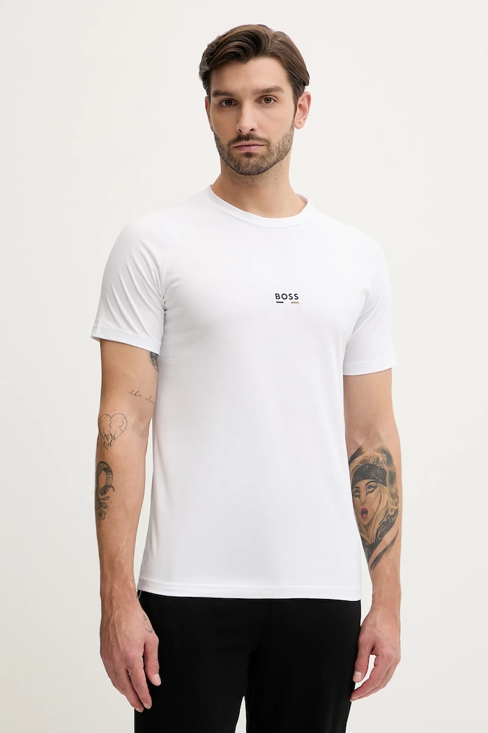 BOSS T-shirt męski T-Shirt RN Slim Fit biały 50517970